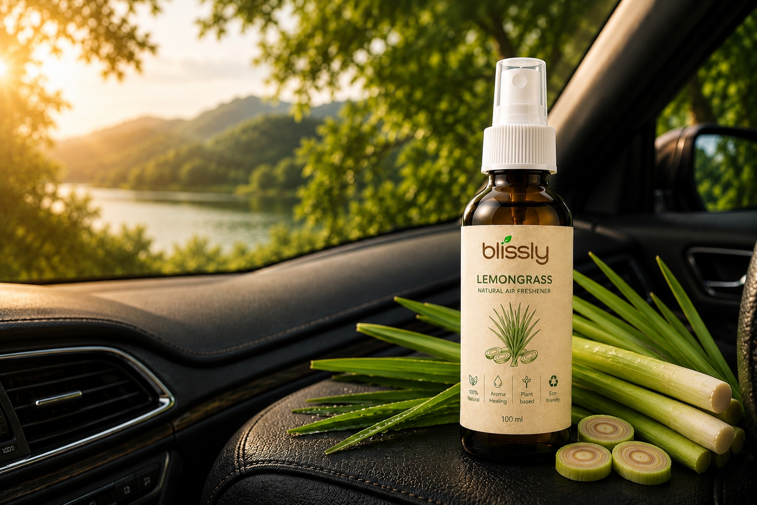 Blissly Lemongrass 100ml spray bottle