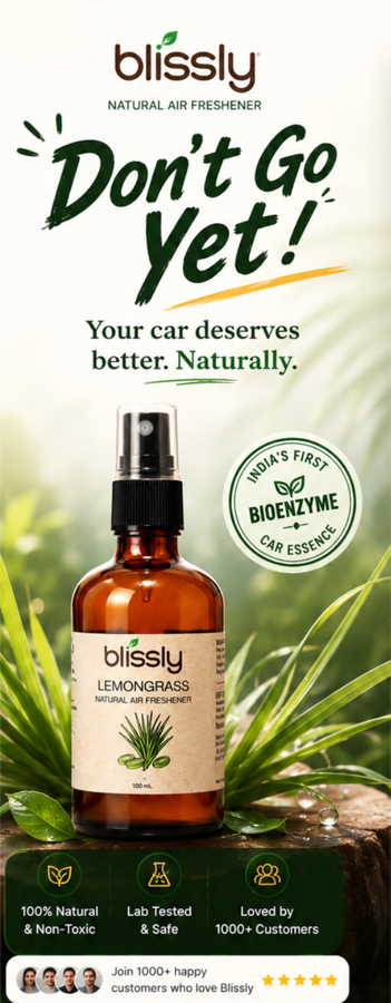 Blissly — Don't go yet! Natural lemongrass air freshener